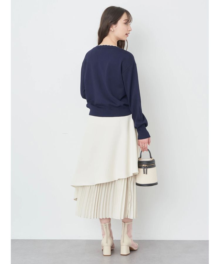 earth music&ecology「ちびスカラップカーディガン」|カーディガン|