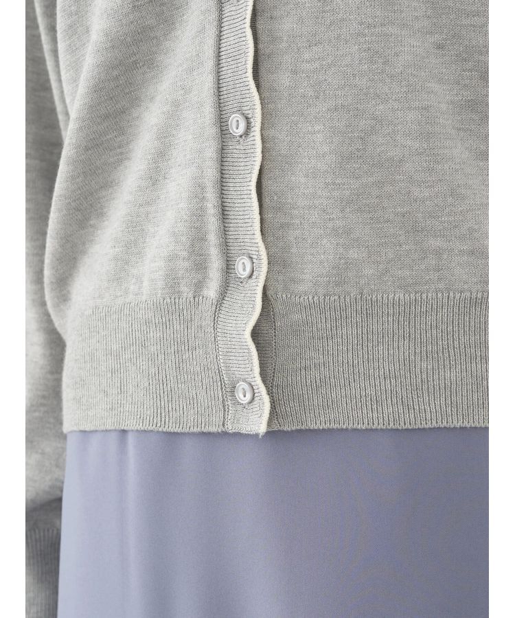 earth music&ecology「ちびスカラップカーディガン」|カーディガン|