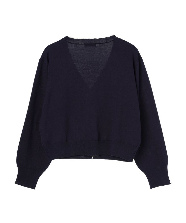 earth music&ecology「ちびスカラップカーディガン」|カーディガン|