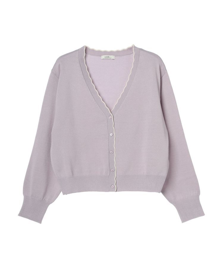 earth music&ecology「ちびスカラップカーディガン」|カーディガン|