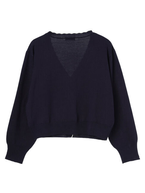 earth music&ecology「ちびスカラップカーディガン」|カーディガン|