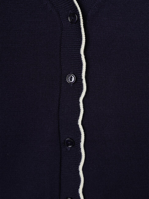 earth music&ecology「ちびスカラップカーディガン」|カーディガン|