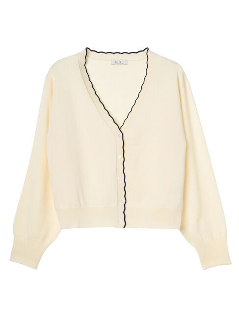 earth music&ecology「ちびスカラップカーディガン」|カーディガン|