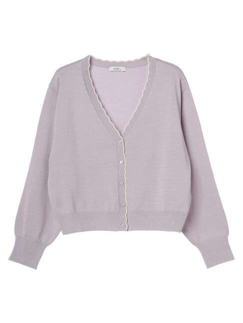 earth music&ecology「ちびスカラップカーディガン」|カーディガン|