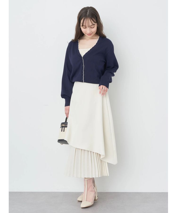 earth music&ecology「ちびスカラップカーディガン」|カーディガン|