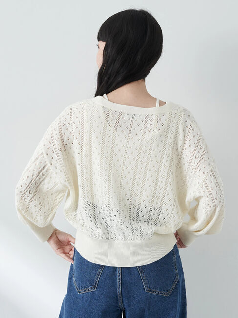 earth music&ecology「キラキラボタンハートカーディガン」|カーディガン|