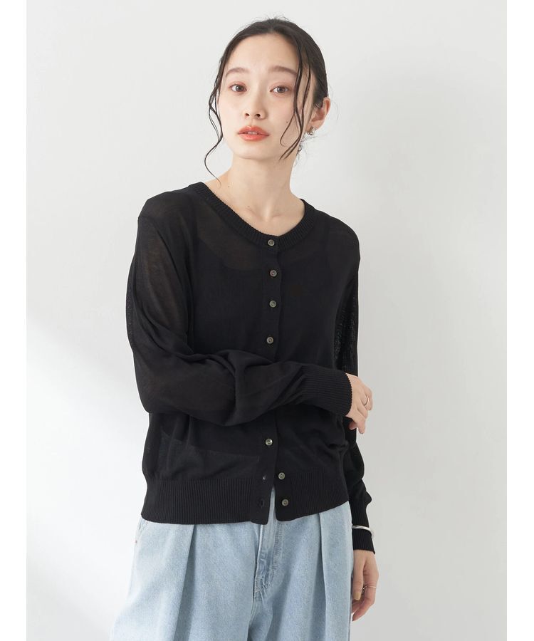 earth music&ecology「シアークルーカーディガン」|カーディガン|