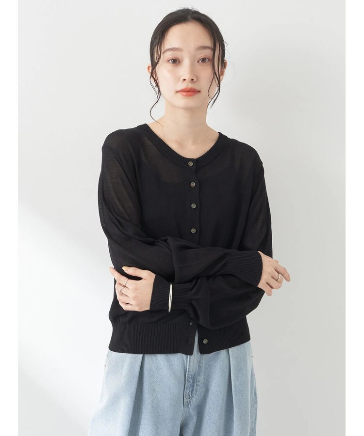 earth music&ecology「シアークルーカーディガン」|カーディガン|