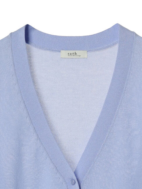 earth music&ecology「シアーラメVネックカーディガン」|カーディガン|