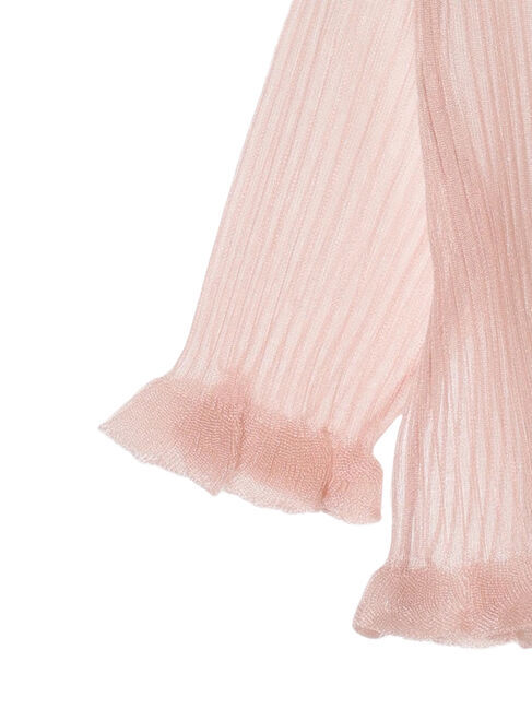 earth music&ecology「シアーラメフリルカーディガン」|カーディガン|