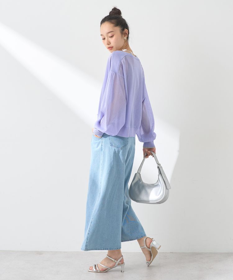 earth music&ecology「ミニスパンコールカーディガン」|カーディガン|