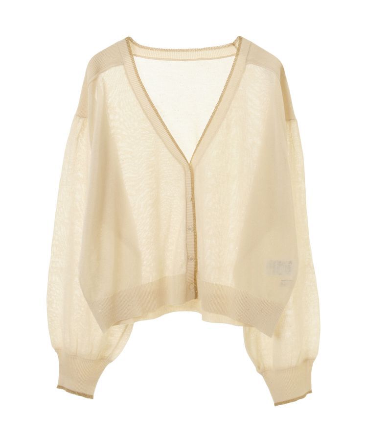 earth music&ecology「ミニスパンコールカーディガン」|カーディガン|