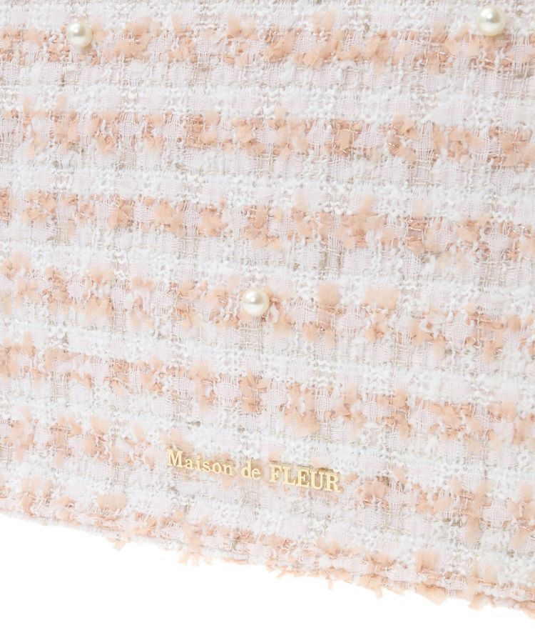 Maison de FLEUR「ツイードスクエアトートMバッグ」|トートバッグ|