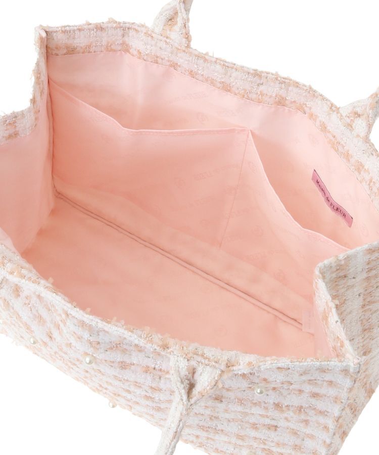 Maison de FLEUR「ツイードスクエアトートMバッグ」|トートバッグ|