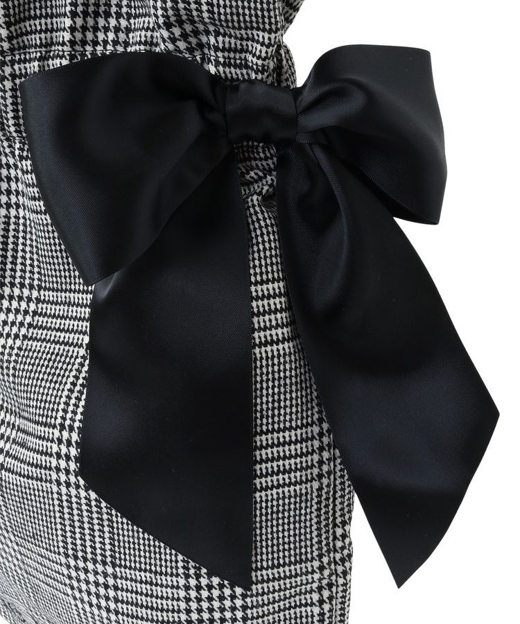 Maison de FLEUR「ラメチェックダブルリボントートバッグ」|トートバッグ|