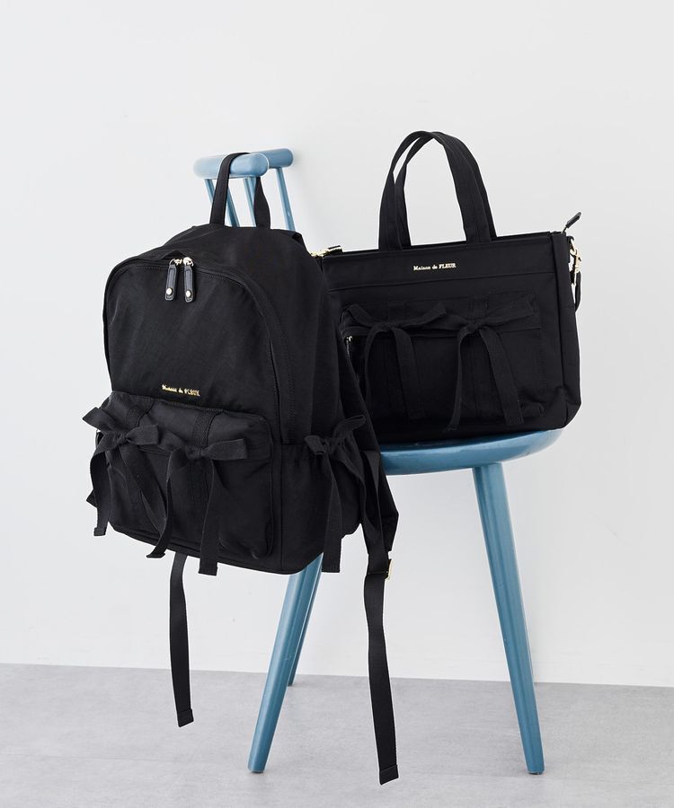 Maison de FLEUR「ボンネルリボンリュック」|リュック|