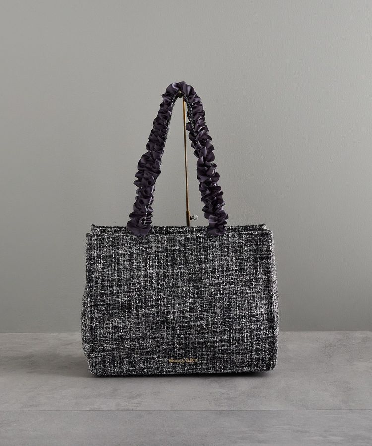 Maison de FLEUR「EC限定ツイードフリルスクエアトートMバッグ」|トートバッグ|