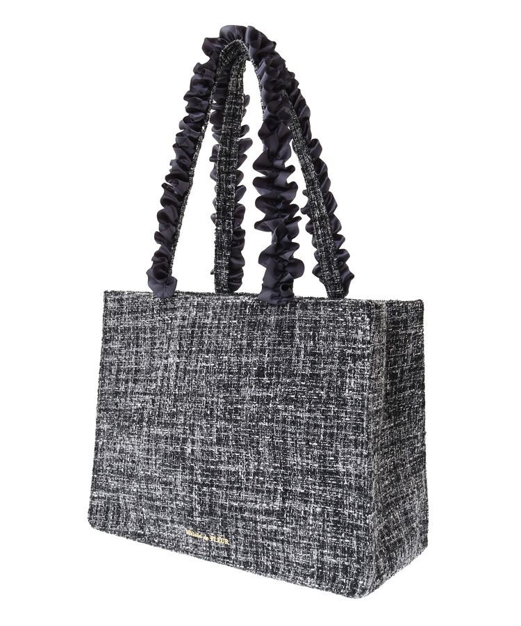 Maison de FLEUR「EC限定ツイードフリルスクエアトートMバッグ」|トートバッグ|