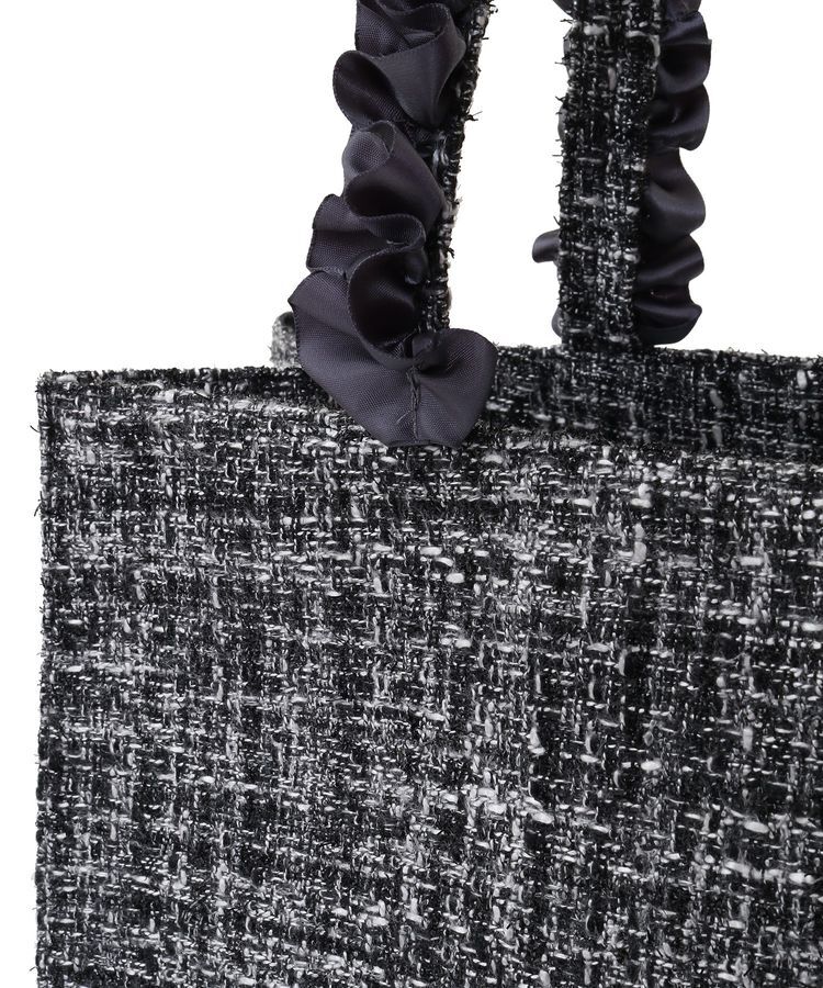 Maison de FLEUR「EC限定ツイードフリルスクエアトートMバッグ」|トートバッグ|