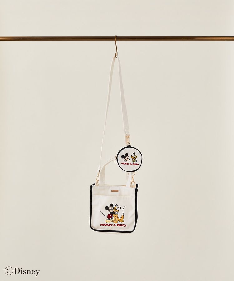 Maison de FLEUR「Mickey/Pluto/ポーチ付ショルダー」|トートバッグ|