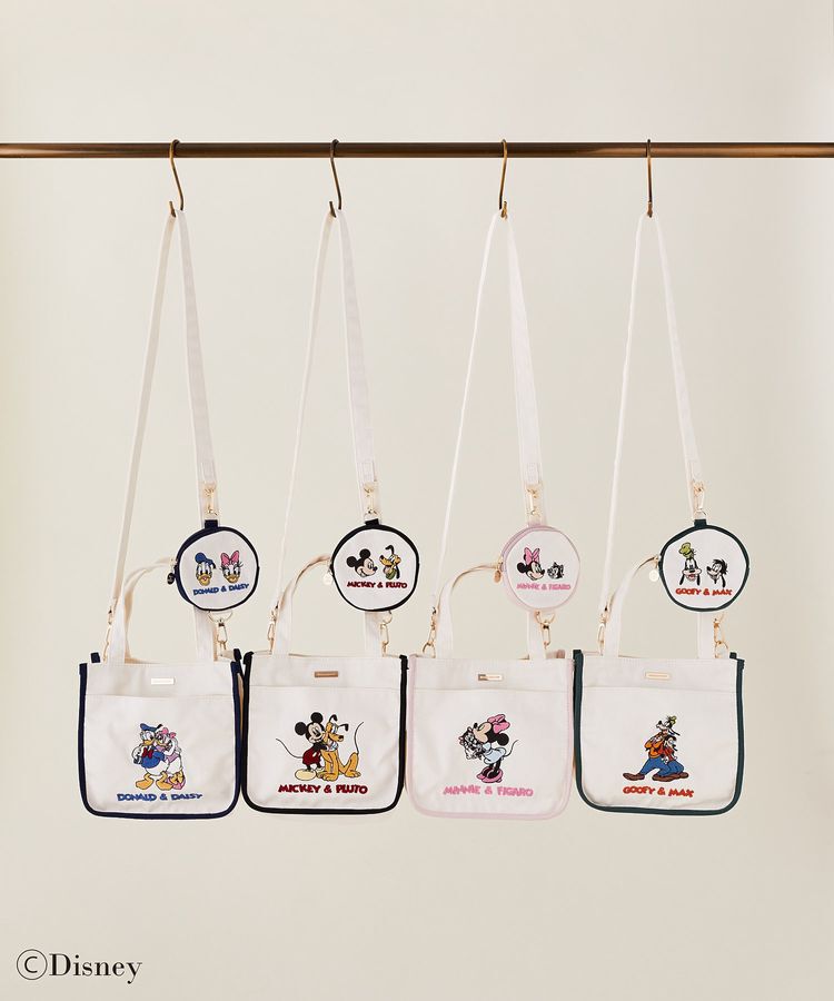 Maison de FLEUR「Mickey/Pluto/ポーチ付ショルダー」|トートバッグ|