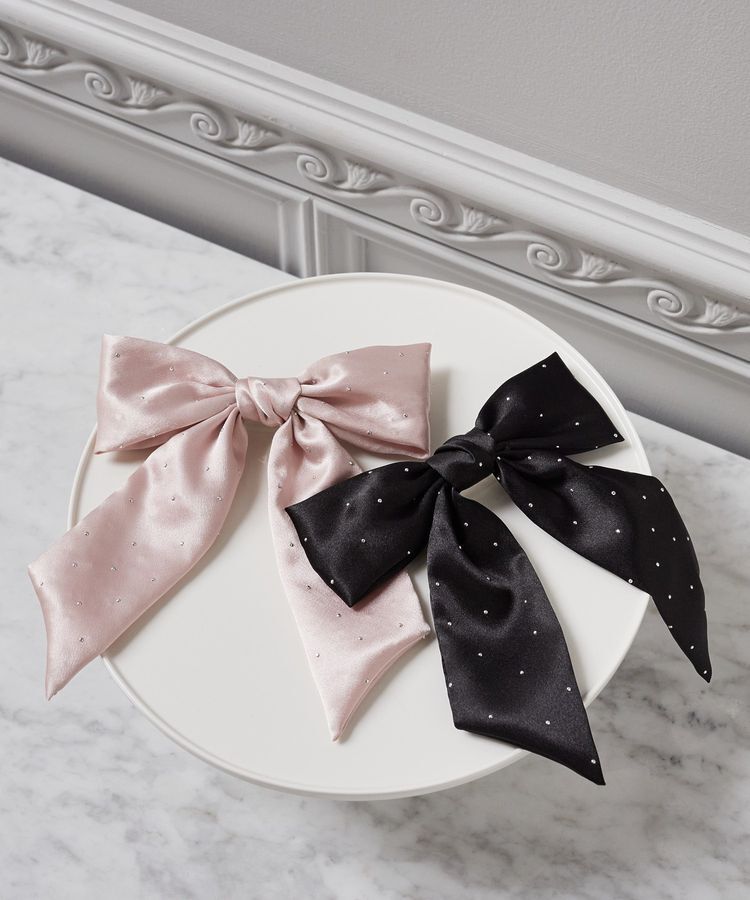 Maison de FLEUR「ランダムビジューリボンバレッタ」|その他|