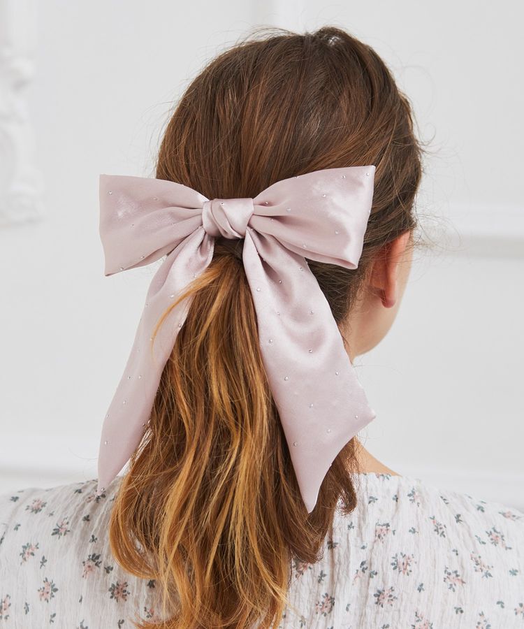 Maison de FLEUR「ランダムビジューリボンバレッタ」|その他|