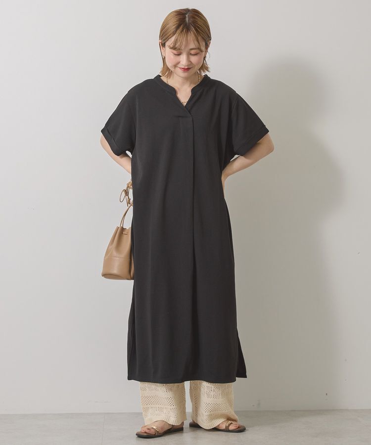 AMERICAN HOLIC「ジョーゼット半袖タックワンピース」|ワンピース|