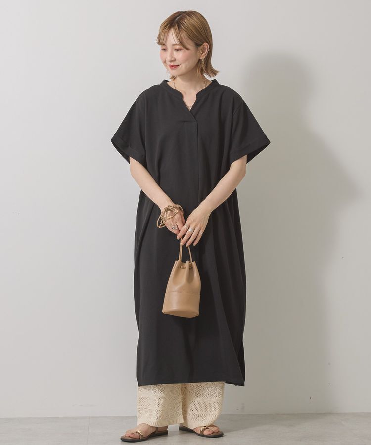 AMERICAN HOLIC「ジョーゼット半袖タックワンピース」|ワンピース|