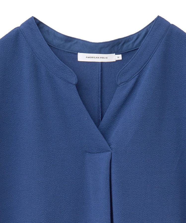 AMERICAN HOLIC「ジョーゼット半袖タックワンピース」|ワンピース|