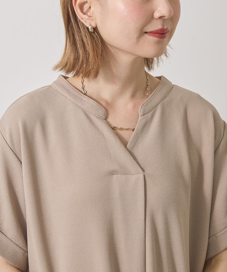 AMERICAN HOLIC「ジョーゼット半袖タックワンピース」|ワンピース|