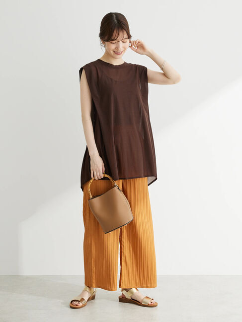 Green Parks「ノースリーブシアーカットプルオーバー」|Tシャツ・カットソー|