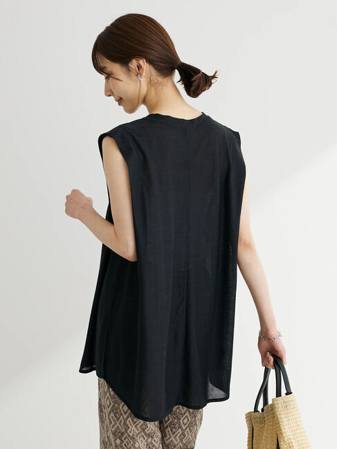 Green Parks「ノースリーブシアーカットプルオーバー」|Tシャツ・カットソー|