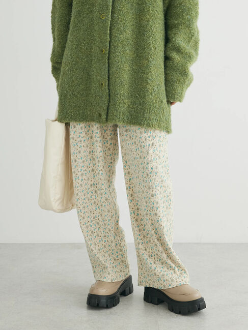 Green Parks「・SUGAR　SPOON　コバナプリーツベロアパンツ」|その他|Ivory