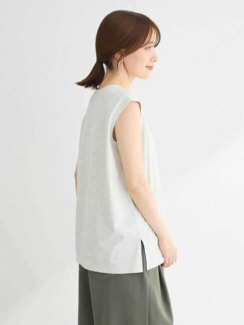 Green Parks「汗染み防止ノースリーブプルオーバー」|Tシャツ・カットソー|