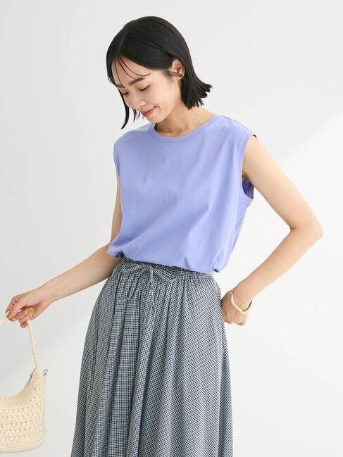 Green Parks「汗染み防止ノースリーブプルオーバー」|Tシャツ・カットソー|