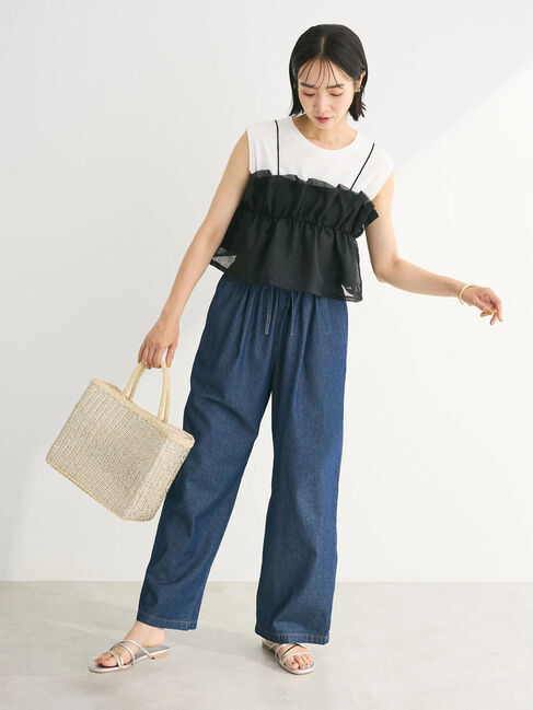 Green Parks「汗染み防止ノースリーブプルオーバー」|Tシャツ・カットソー|