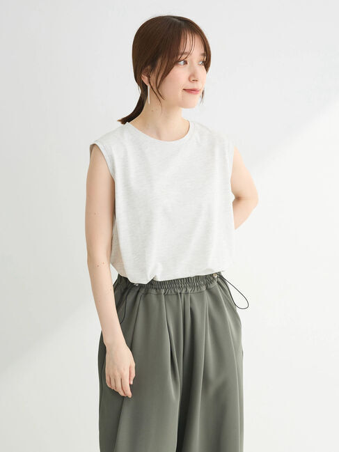 Green Parks「汗染み防止ノースリーブプルオーバー」|Tシャツ・カットソー|