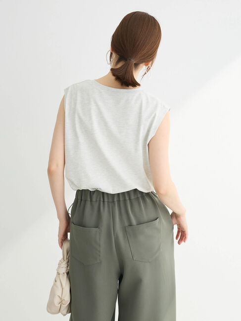 Green Parks「汗染み防止ノースリーブプルオーバー」|Tシャツ・カットソー|