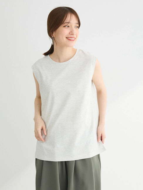 Green Parks「汗染み防止ノースリーブプルオーバー」|Tシャツ・カットソー|