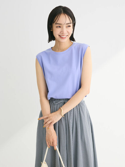 Green Parks「汗染み防止ノースリーブプルオーバー」|Tシャツ・カットソー|