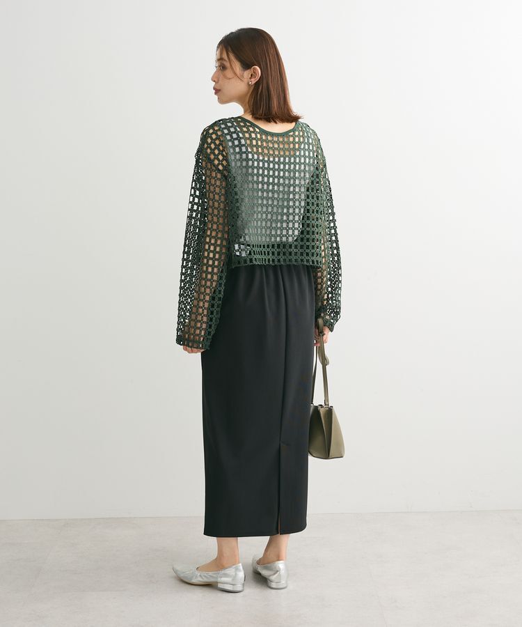 Green Parks「・SUGAR　SPOON　2wayフラワーメッシュカーデ」|カーディガン|