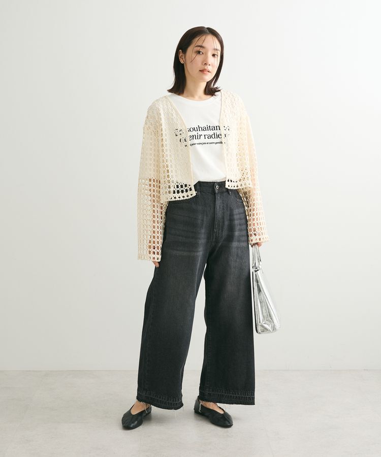 Green Parks「・SUGAR　SPOON　2wayフラワーメッシュカーデ」|カーディガン|