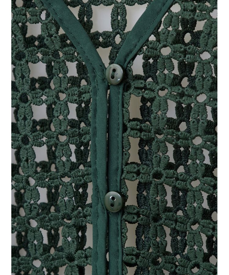 Green Parks「・SUGAR　SPOON　2wayフラワーメッシュカーデ」|カーディガン|