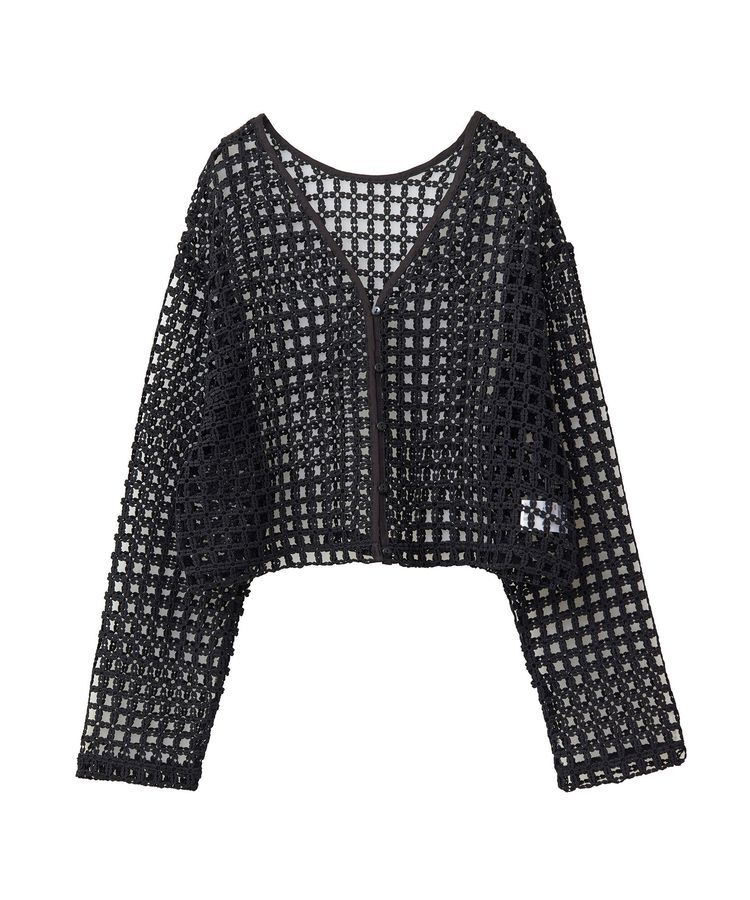 Green Parks「・SUGAR　SPOON　2wayフラワーメッシュカーデ」|カーディガン|