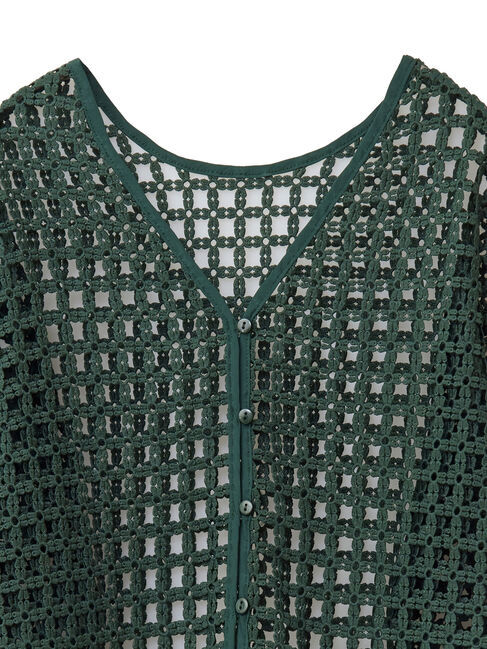 Green Parks「・SUGAR　SPOON　2wayフラワーメッシュカーデ」|カーディガン|