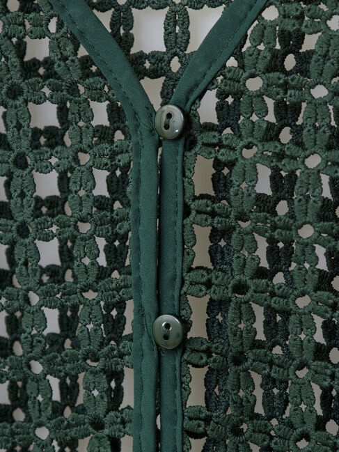 Green Parks「・SUGAR　SPOON　2wayフラワーメッシュカーデ」|カーディガン|