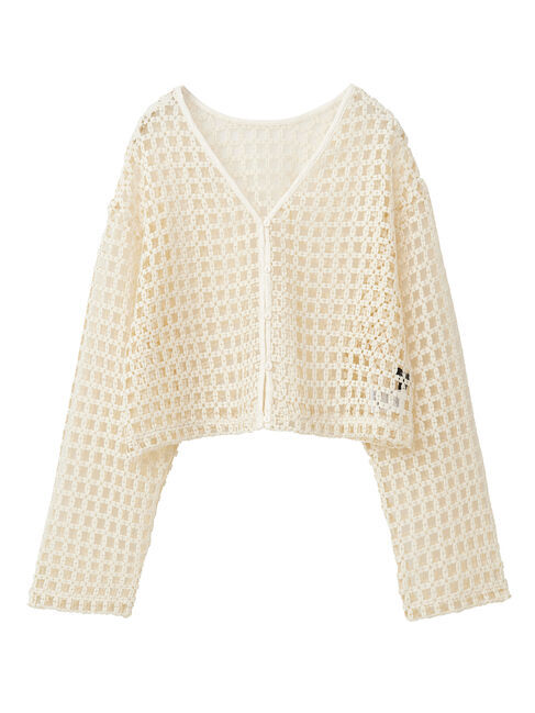 Green Parks「・SUGAR　SPOON　2wayフラワーメッシュカーデ」|カーディガン|