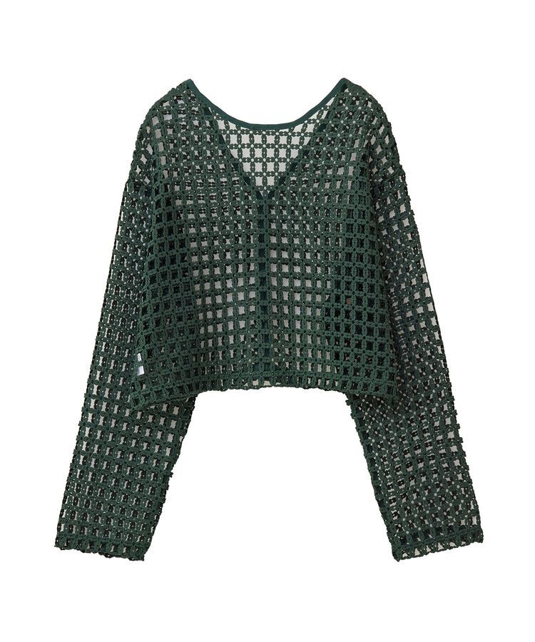 Green Parks「・SUGAR　SPOON　2wayフラワーメッシュカーデ」|カーディガン|