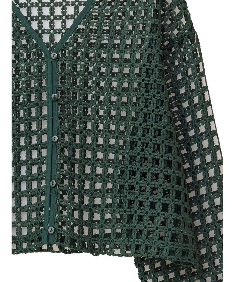 Green Parks「・SUGAR　SPOON　2wayフラワーメッシュカーデ」|カーディガン|